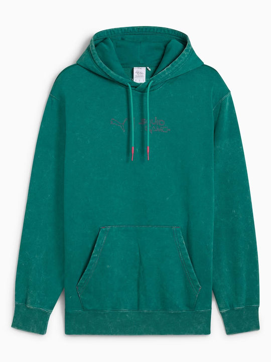 Graphic Sweatshirt mit Kapuze Grün