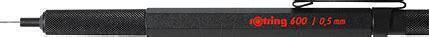 Rotring 600 Mechanical Pencil for Drawing Metallic 1pcs Black