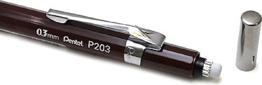 Pentel P203 Μηχανικό Μολύβι Σχεδίου 0.3mm 1τμχ Καφέ