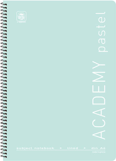 Typotrust Спирал Тетрадка Бял 60 Листа 3 Теми Academy Pastel 1бр (Различни дизайни/цветове)
