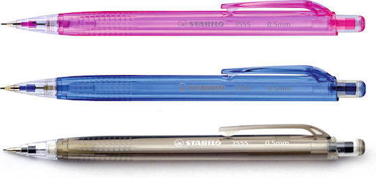 Stabilo 3555 Mechanischer Bleistift 0.5mm mit Radiergummi (Μiverse Farben)