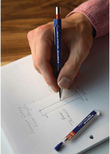 Staedtler Mars Micro Mechanical Pencil for Drawing Plastic 10pcs Blue