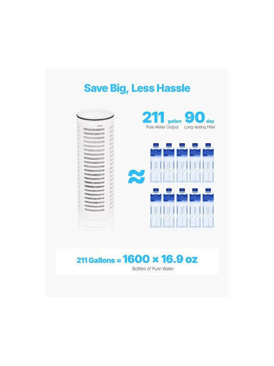 Vevor Κανάτα Σερβιρίσματος Γυάλινη με Φίλτρο 800ml