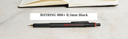 Rotring 800+ Stylus Mechanical Pencil made of Brass 1pcs Black