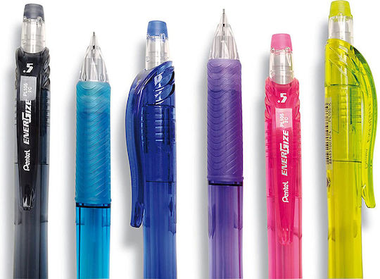 Pentel Energize Μηχανικό Μολύβι Πλαστικό 0.7mm με Γόμα 1τμχ Ροζ
