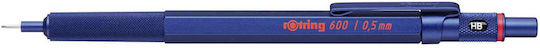 Rotring 600 Mechanical Pencil for Drawing Metallic 1pcs Blue