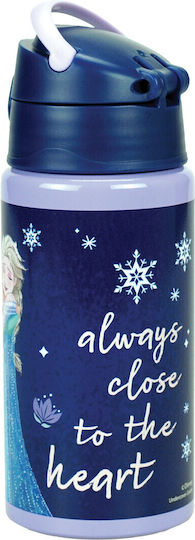 Gim Flip Kids Water Bottle Thermos Frozen Aluminium with Straw 500ml