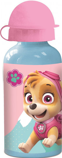 Stor Paw Patrol Kinderflasche Pfoten-Patrouille Aluminium mit Strohhalm Auslaufsicher Blau 400ml