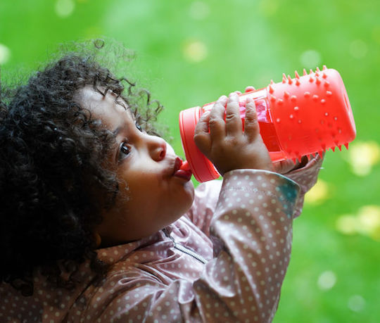 Melii Kids Water Bottle Plastic with Straw Green 503ml