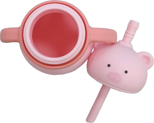 Παγούρι Σιλικόνης Λαβές 200ml Toddler Pink Pig 32116000008