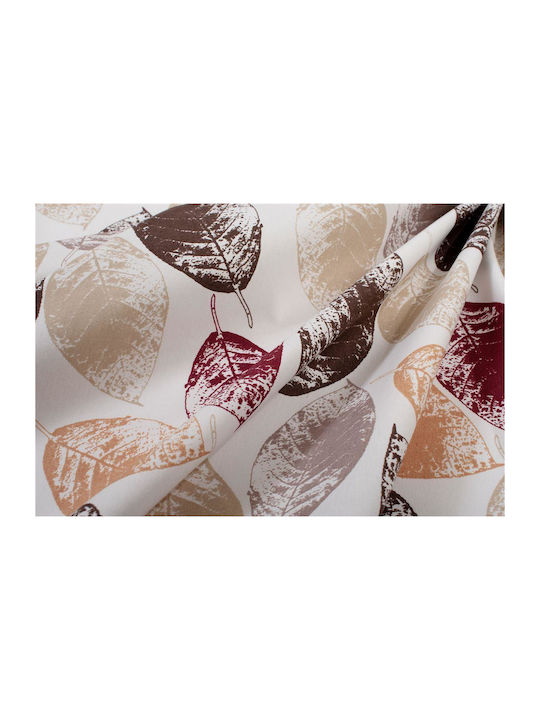 Dimcol Tablecloth Stain Resistant Set 2pcs Leaves 467 Brown 140x300cm