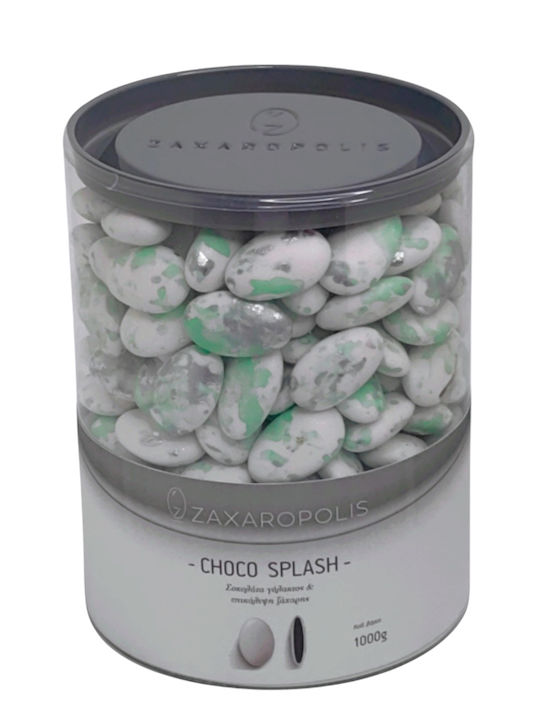 Zaxaropolis Κουφέτα Choco Splash în Formă Clasic cu Aromă de Portocala Verde 1000gr
