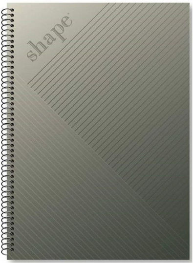 Shape Notebooks Спирал Тетрадка На райета B5 90 Листа 3 Теми SHAPE 1бр (Различни дизайни/цветове)