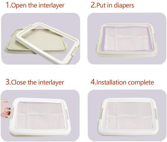 Pawise Pee Pad Tray Pampers pentru câini 60x60cm - 60cm 1buc