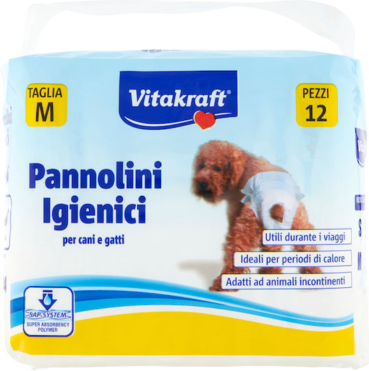 Vitakraft Бикини за Куче Период Medium 12 бр
