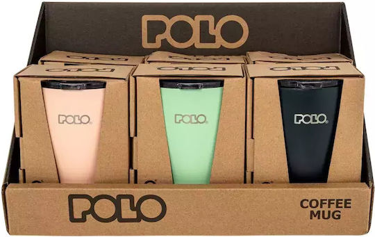 Polo Stainless Steel Thermos Glass BPA Free 350ml Multicolour with Straw