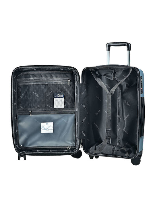 Lavor Large Hard Gray Travel Suitcase with 4 Wheels Height 75cm