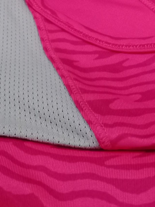 Nike Print Bra Παιδικό Μπουστάκι Φούξια