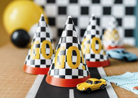 PartyDeco Disney Cars Party Hats 6pcs