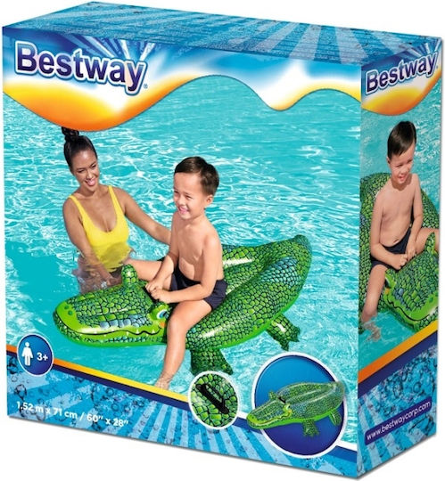 Bestway Inflatable Ride On Crocodile Green 167x71cm
