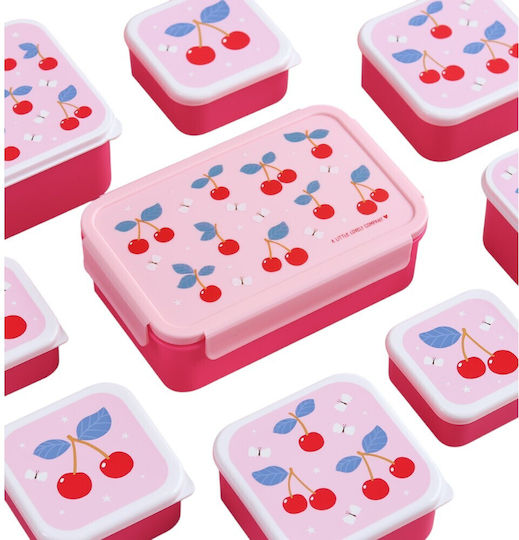 A Little Lovely Company Plastic Kids' Food Container Pink