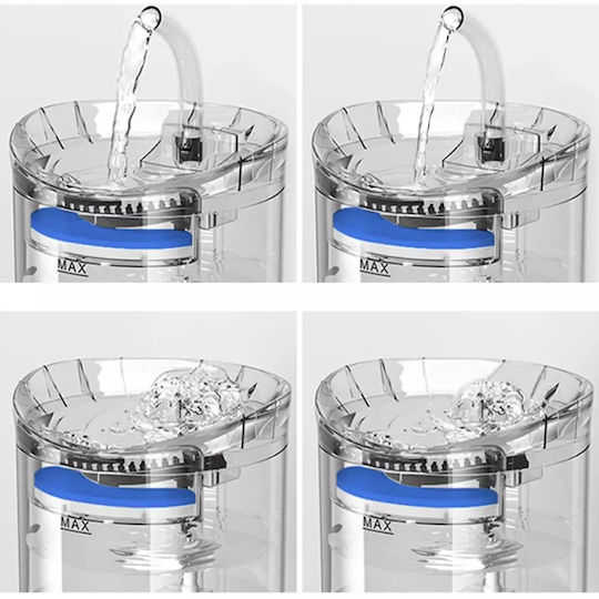Fântână Automată Din Plastic Pentru Hrănire Și Apă Pisică 2lt 16.5x22cm