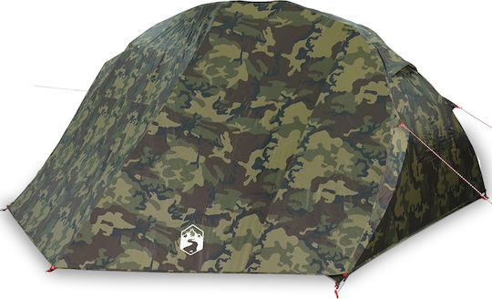 vidaXL Fishing Igloo Green Camping Tent for 7 People 514x465x187cm