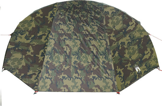vidaXL Fishing Igloo Green Camping Tent for 7 People 514x465x187cm