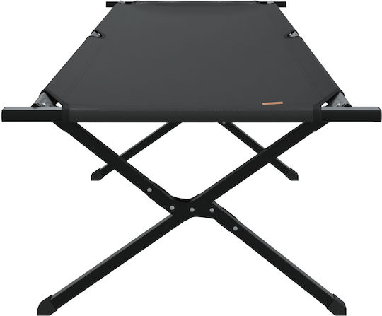 vidaXL Strandliegen Schwarz Faltbar 80x210x46cm. 2Stück