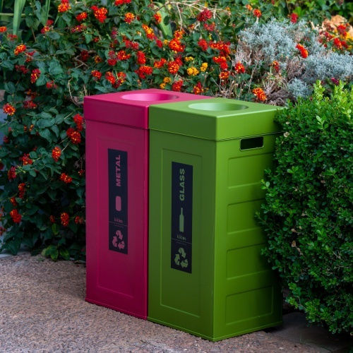 Viomes Cubo Recycling Recycling Plastic Waste Bin 70lt Blue