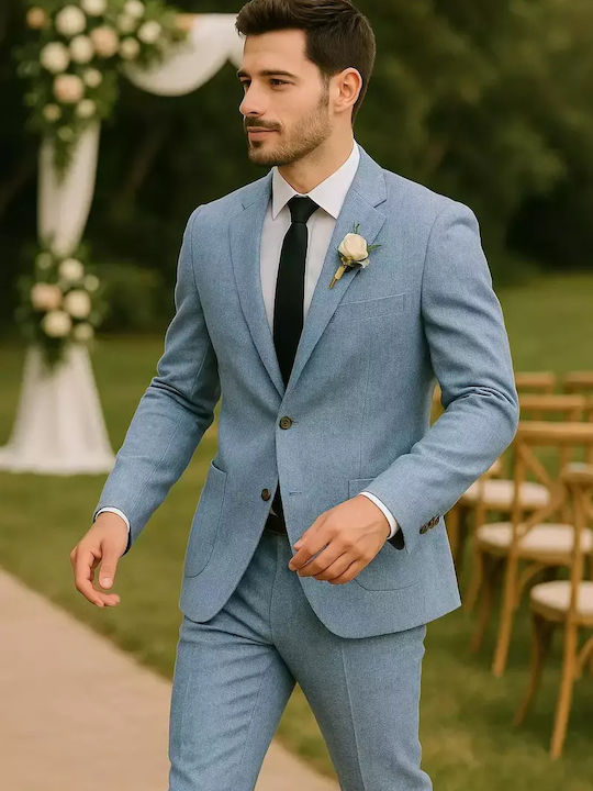 Vară Sacou bărbați Light Blue