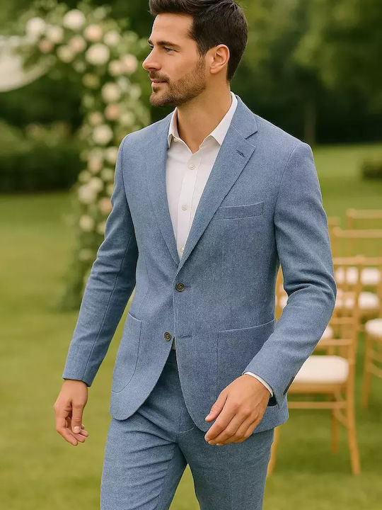 Vară Sacou bărbați Light Blue