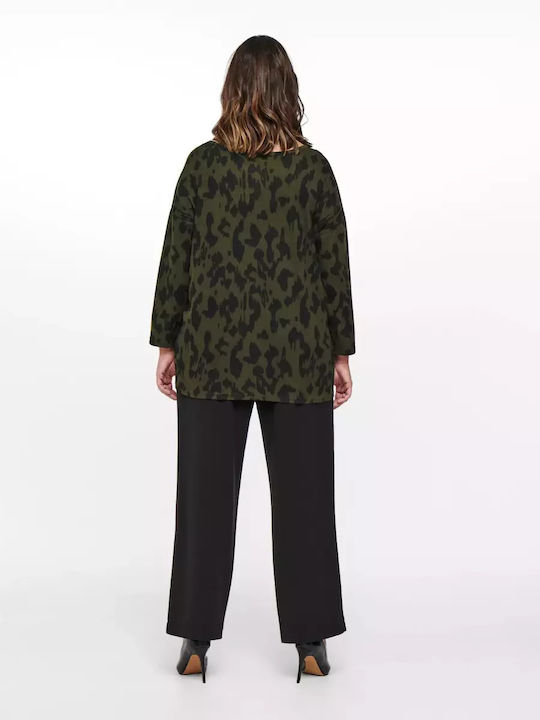 Women's Blouse with 3/4 Sleeve Green