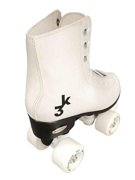 Athlopaidia Adult/Kids Quad Rollers White