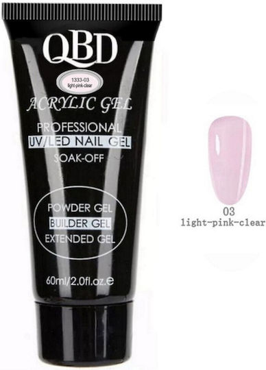 QBD Acrygel Νυχιών Clear Light Pink 30ml