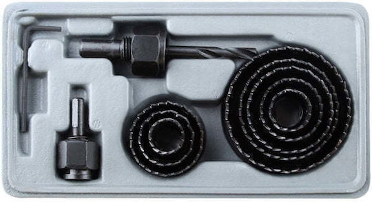 Raider Σετ Ποτηροπρίονα με Διάμετρο από 19mm έως 64mm για Ξύλο και Πλαστικό