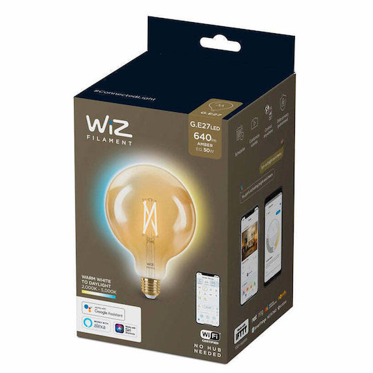 Philips Smart Bulb LED 7W for Socket E27 and Shape G125 Warm White 640lm Dimmable