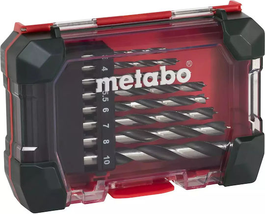 Metabo Σετ 8 Τρυπάνια για Ξύλο, Γυαλί και Πλακίδια