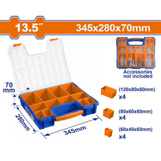 Wadfow Tool Compartment Organiser 34.5x28x7cm