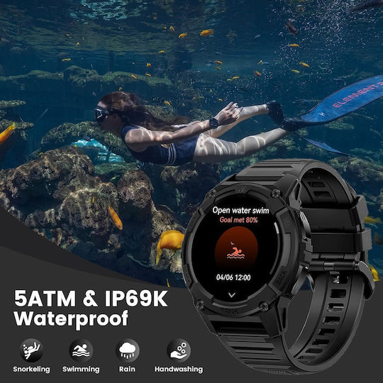 Kospet TANK S2 Smartwatch with Heart Rate Monitor (Black)