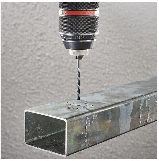 Wolfcraft Satz 6 Bohrer HSS mit Zylindrischem Schaft für Metall