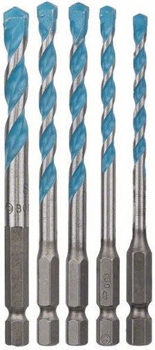 Bosch Expert Hex-9 Set of 5 Drills with Hexagonal Shank