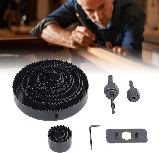 Ferrestock Σετ Ποτηροπρίονα LaserLine HSS με Διάμετρο από 19mm έως 127mm για Ξύλο, Μέταλλο και Πλαστικό 960gr