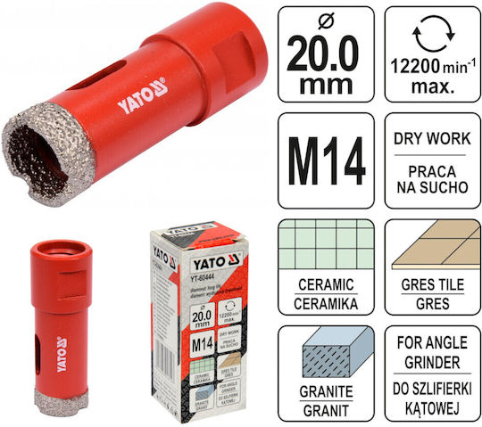 Yato Diamond Broach Cutter for Tile