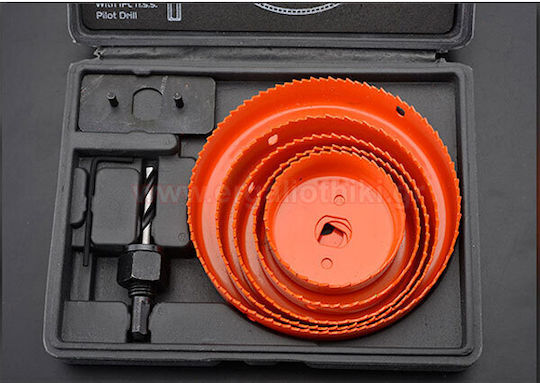 Harden Σετ Ποτηροπρίονα με Διάμετρο από 64mm έως 127mm για Ξύλο και Πλαστικό 1000gr