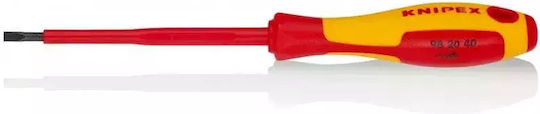 Knipex Κατσαβίδι Ηλεκτρολόγου VDE 1000V Ίσιο Μεγέθους 15x100mm