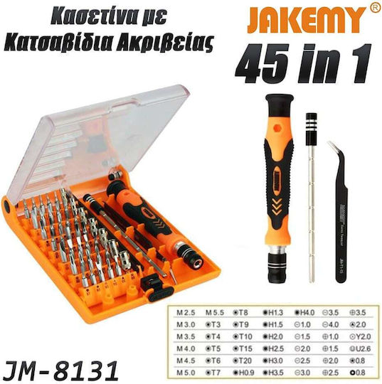 Jakemy Screwdriver Socket with 42 Magnetic Interchangeable Tips