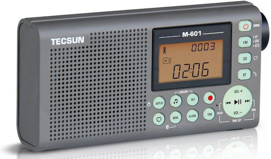Tecsun M-601 Tragbares Radio mit Bluetooth Gray