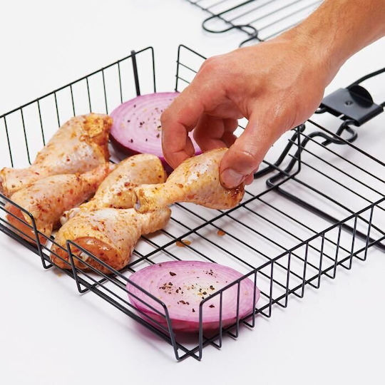 GrillPro 24876 Coș De Copt Pentru Grătar Din Oțel Inoxidabil