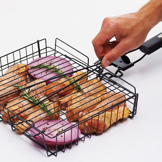 GrillPro 24876 Coș De Copt Pentru Grătar Din Oțel Inoxidabil